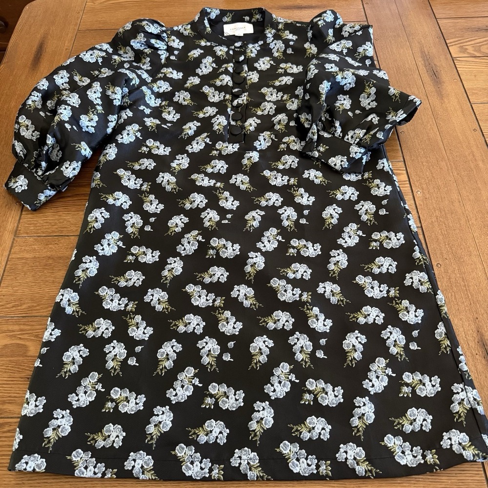 Tuckernuck Pomander Place Samantha Dress Small Jacquard Heirloom Floral - Picture 11 of 14